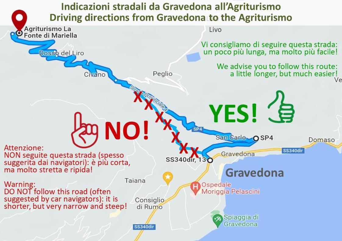 Agriturismo La Fonte Di Mariella Gravedona Luaran gambar